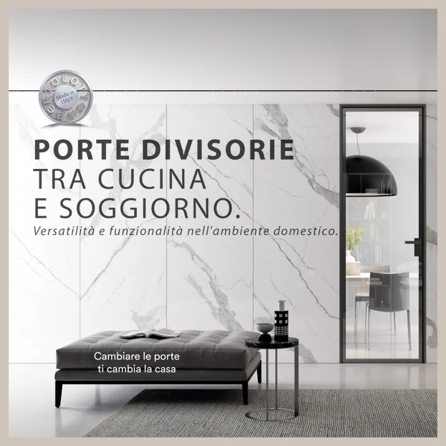 dividing doors between kitchen and living room bertolotto