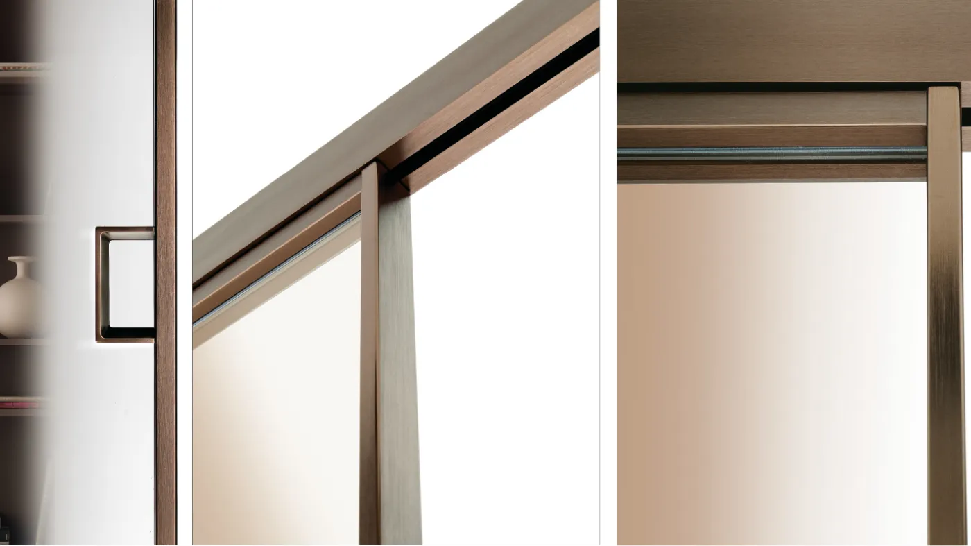 2external wall sliding doors design systems Bertolotto Porte Glass