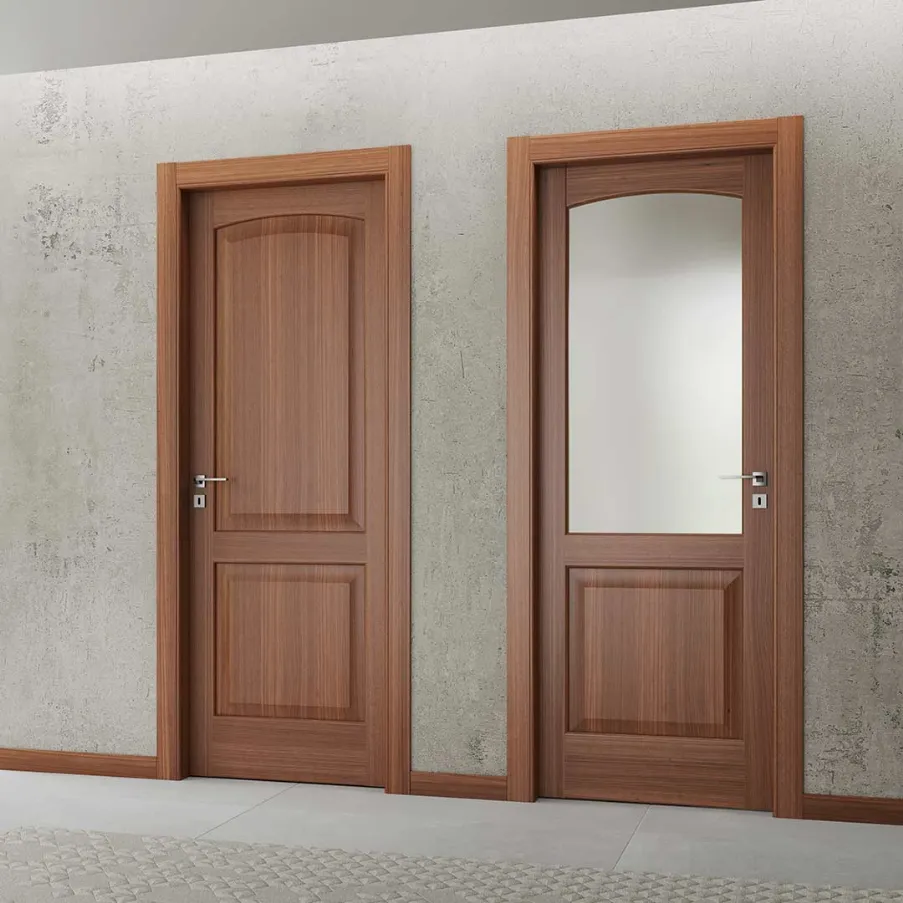 classic interior doors in walnut wood Bertolotto Porte