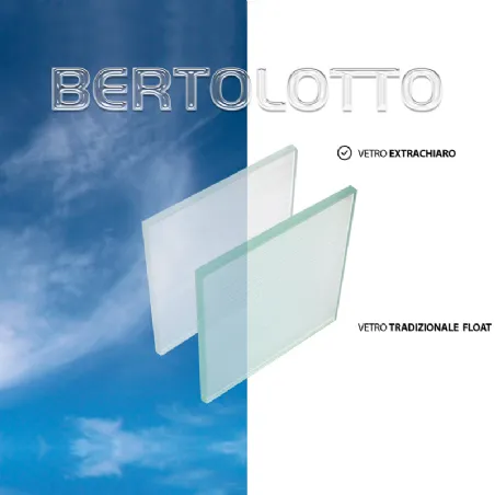 interior doors in extra-clear bertolotto glass design made in Italy with transparent satin finish