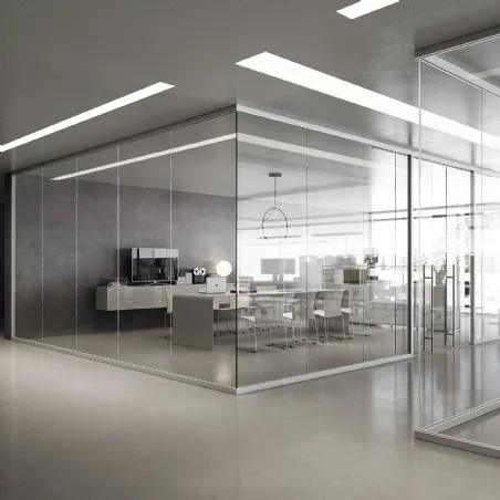 office partitions in glass and aluminum office furniture for open space bertolotto