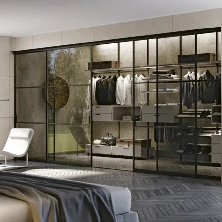 designer walk-in wardrobes Bertolotto Porte sliding systems external wall wardrobes and luxury furnishings