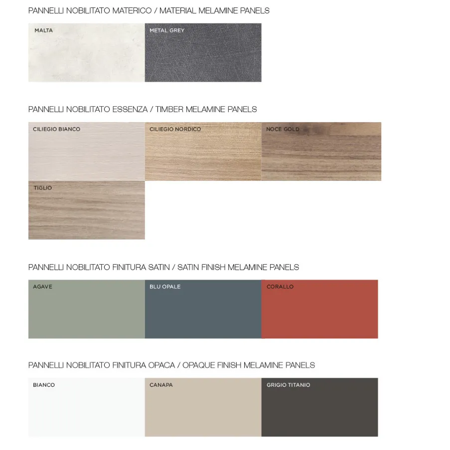 bicloset walk-in closets colors and finishes bertolotto porte