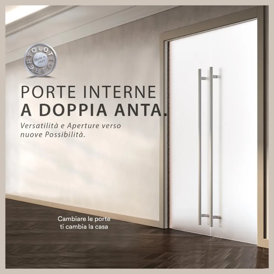 Double-leaf double-swing or sliding internal doors Bertolotto