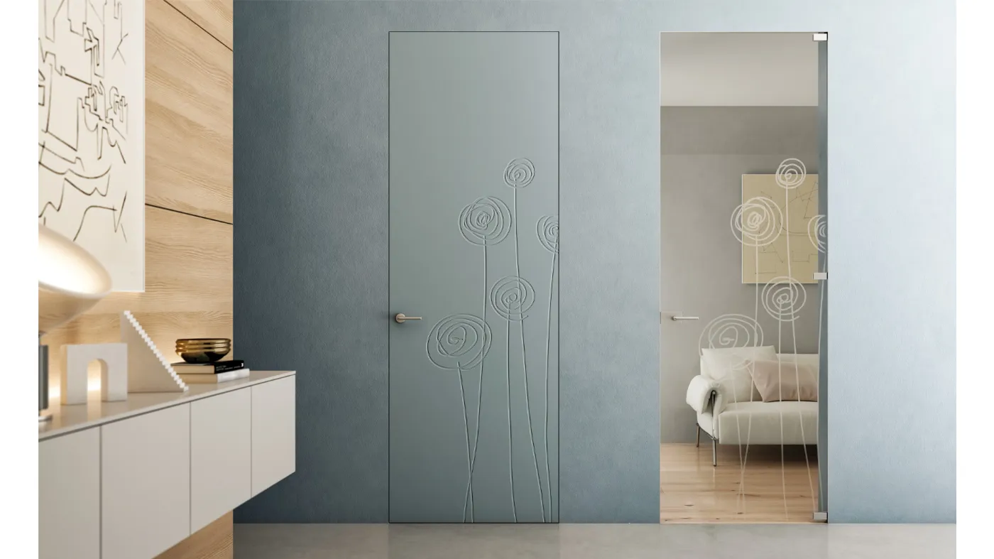 modern doors of deisgn flush to the wall satin wall bertolotto porter to glass and sliding alaska