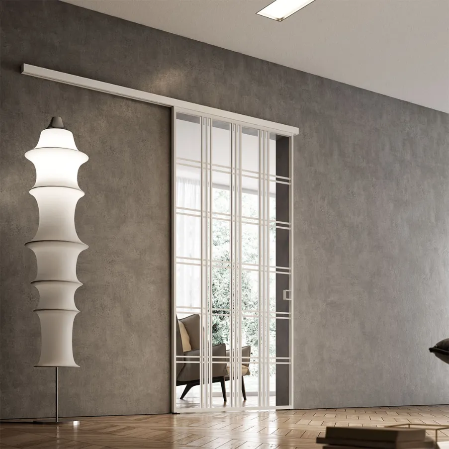 Bertolotto sliding doors outside the wall