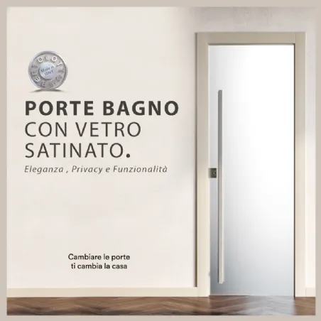 bathroom doors with satin glass bertolotto