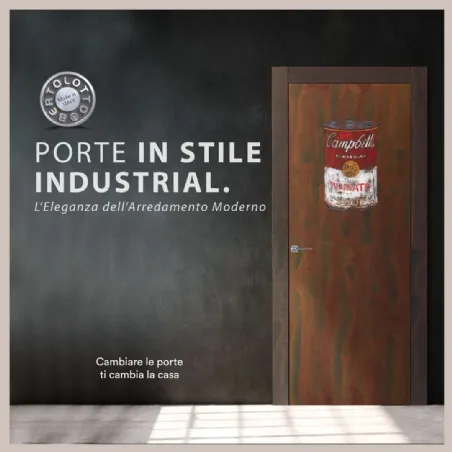 Translate the following sentence into English: Bertolotto Porte industrial style doors.