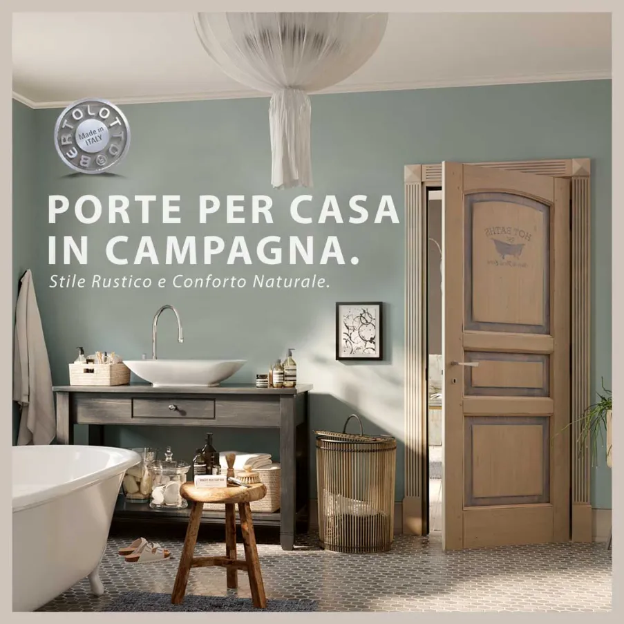 If you cannot translate it, leave it unchanged: doors for country house by Bertolotto