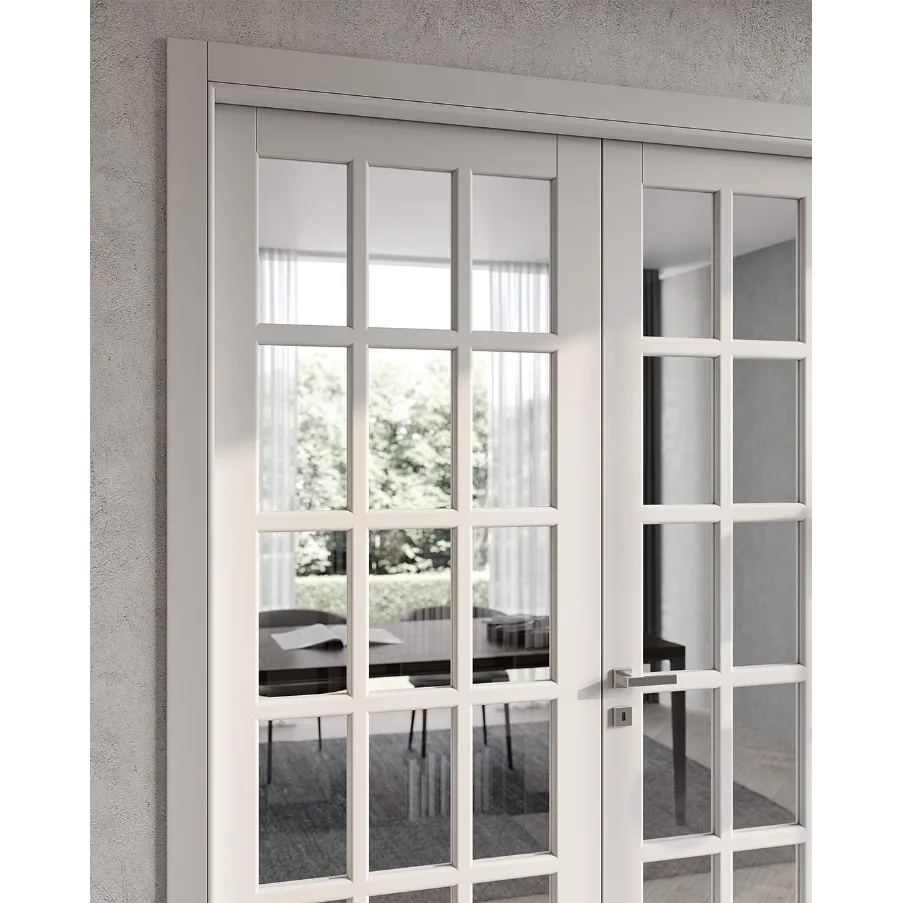 Bertolotto classic lacquered and glass interior doors
