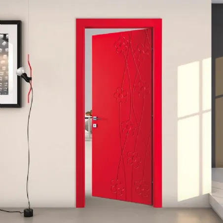 Red Crocus swing door
