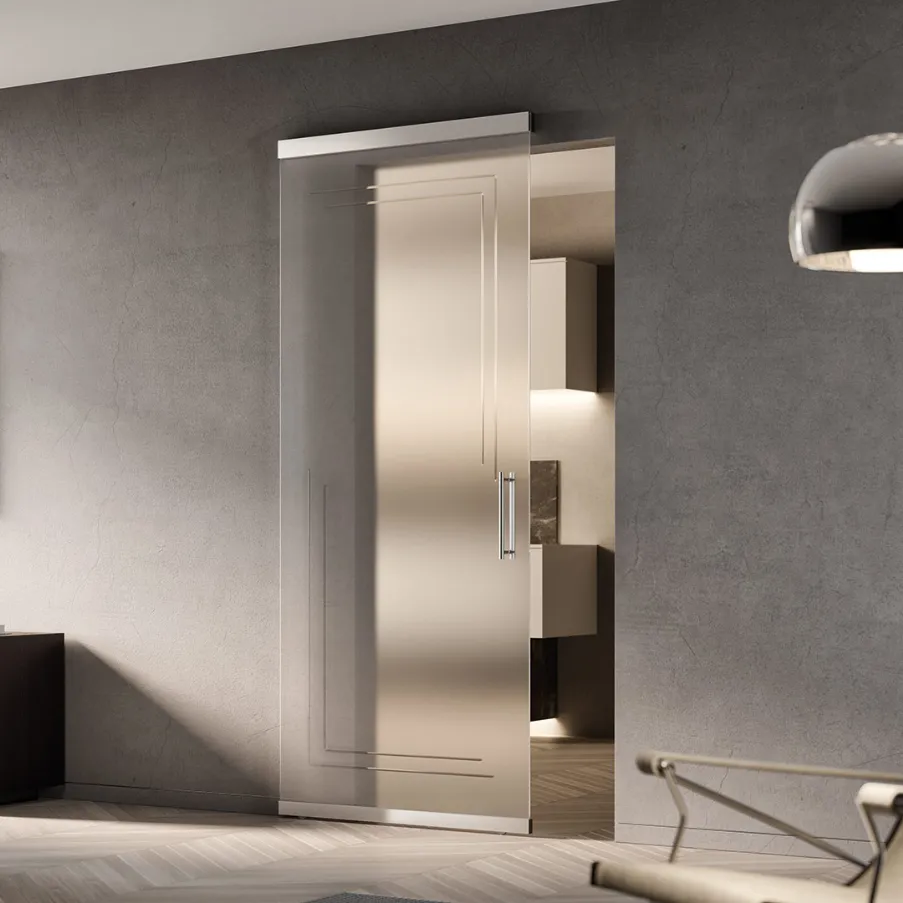 external wall sliding door phantom bertolotto lacquered by hand