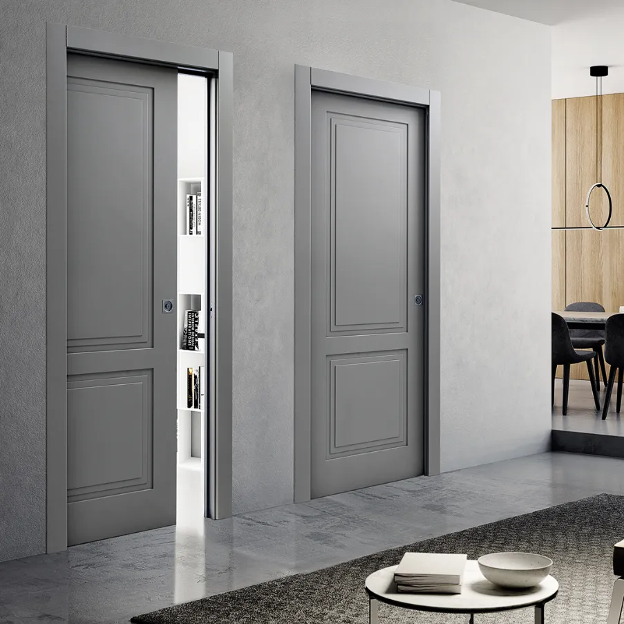 Bertolotto retractable internal sliding doors, hand-lacquered
