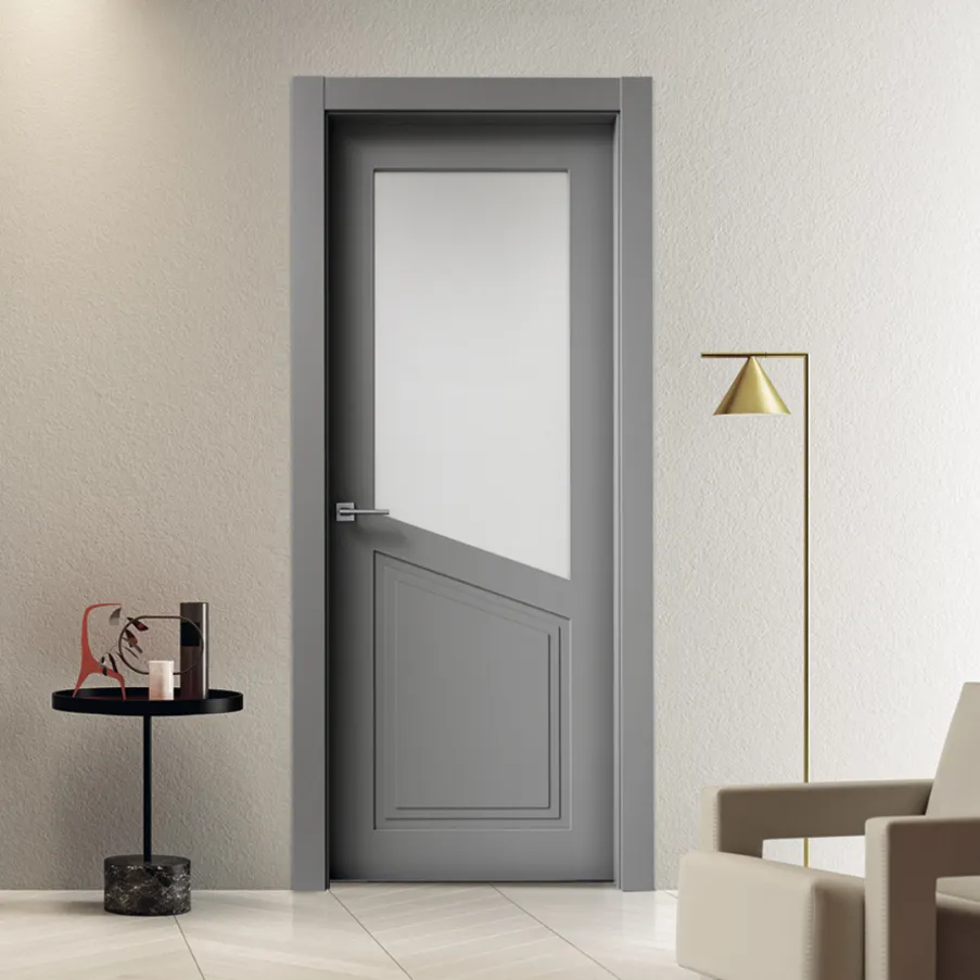 swing doors with pantonext lacquered mortise glass bertolotto porte