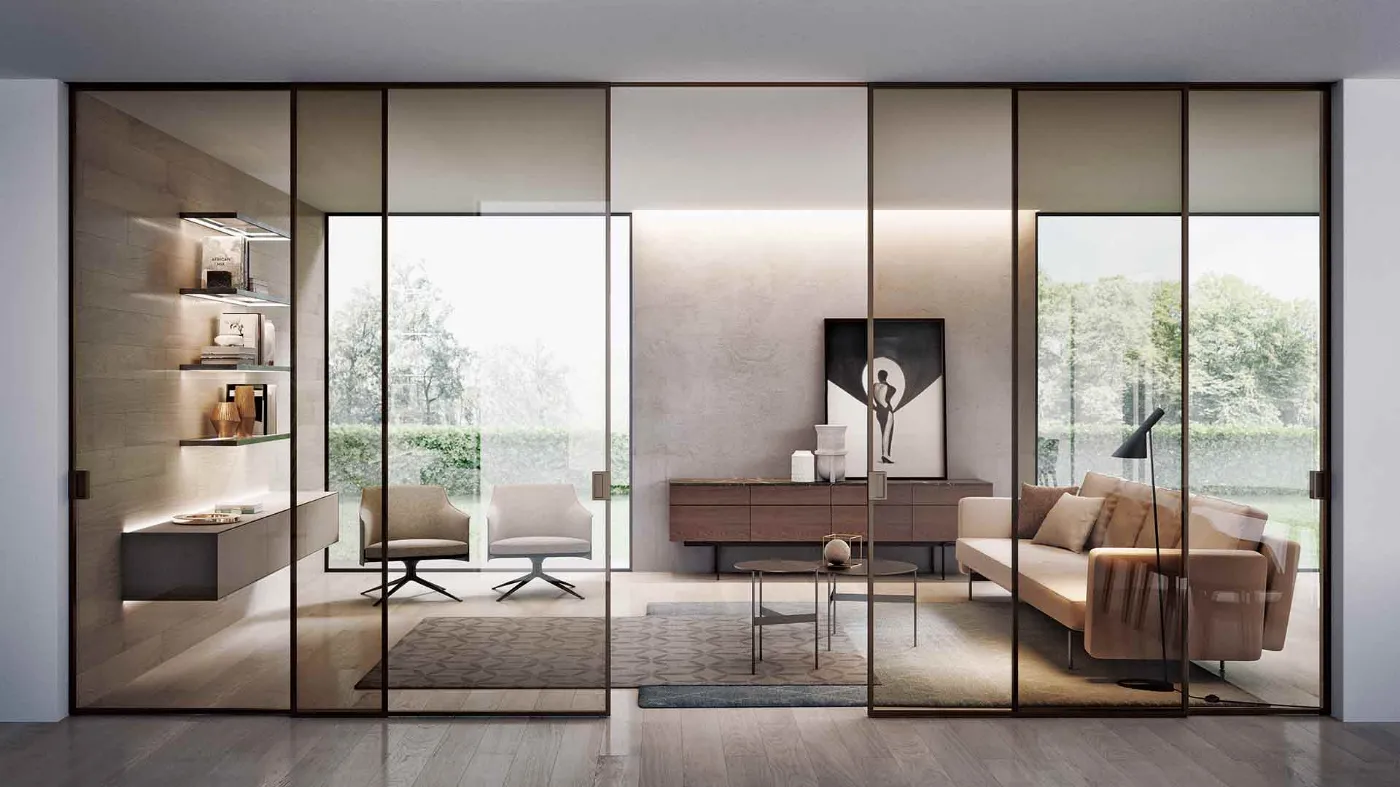 sliding partition walls bertolotto internal glass doors