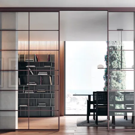 design glass sliding doors bertolotto aluminum partitions