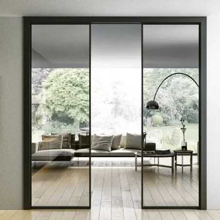 internal wall sliding doors retractable glass and aluminum design bertolotto internal doors