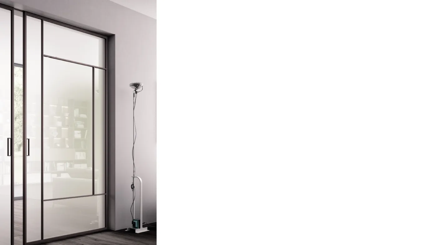 internal wall sliding doors in glass bertolotto porte