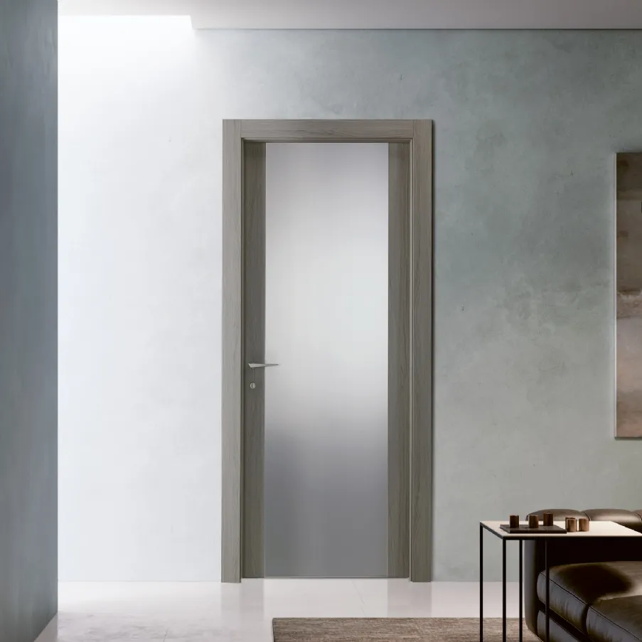 internal hinged glass door